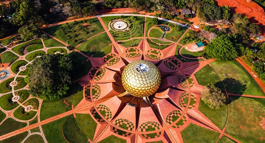 Auroville vu du ciel